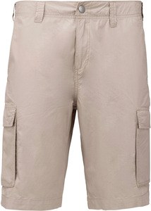 Kariban K755 - Men's lightweight multi-pocket Bermuda shorts Beige