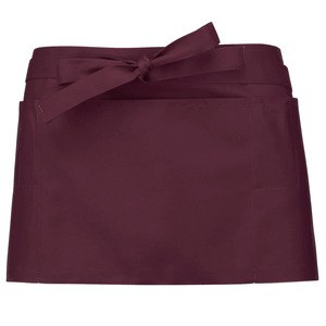 Kariban K896 - Short polycotton apron Wine