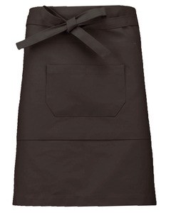 Kariban K899 - Mid-length polycotton apron Chocolate