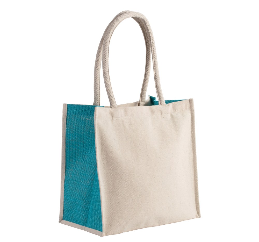 Kimood KI0255 - Cotton / jute tote bag - 17 L