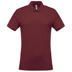 Kariban K254 - Men's short-sleeved piqué polo shirt Wine