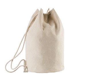 Kimood KI0629 - Cotton sailor bag with drawstring Natural