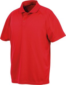 Spiro S288X - "Aircool" Performance Polo Shirt Red