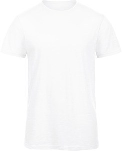 B&C CGTM046 - Men's Organic Slub Inspire Tee Chic Pure White