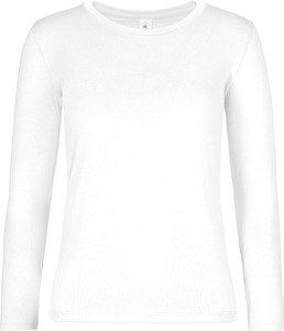 B&C CGTW08T - Women's long sleeve t-shirt #E190 White