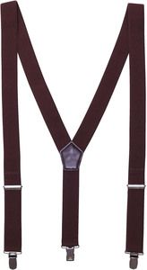 Premier PR701 - Clip-on suspenders Brown
