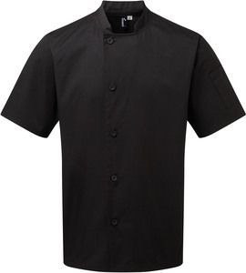 Premier PR900 - "Essential" short-sleeved chef's jacket Black