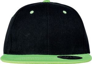 Result RC082X - Two-tone Bronx cap Black / Lime