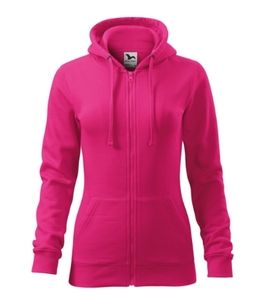 Malfini 411 - Trendy Zipper Sweatshirt Ladies Magenta