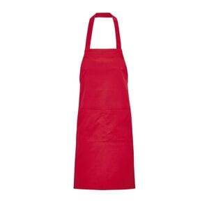 SOL'S 03569 - Gamma Bib Apron With Pockets Red