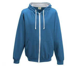 AWDIS JH053 - Contrast zipped hoodie