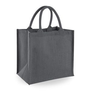 Westford Mill WM413 - Jute midi tote Graphite Grey/Graphite Grey