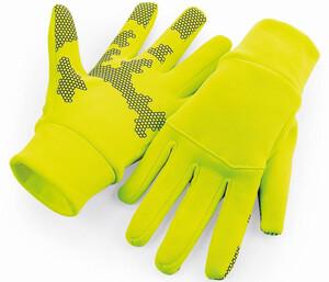 Beechfield BF310 - Softshell Sports Gloves Fluorescent Yellow