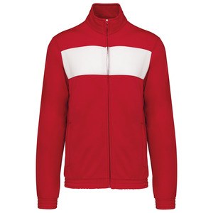 PROACT PA347 - Adults' tracksuit top Sporty Red / White