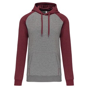 Proact PA369 - Adult two-tone hooded sweatshirt