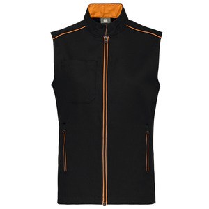 WK. Designed To Work WK6148 - Men's DayToDay Gilet Black / Orange