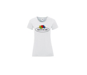 FRUIT OF THE LOOM VINTAGE SCV151 - Fruit of the Loom logo women's t-shirt White