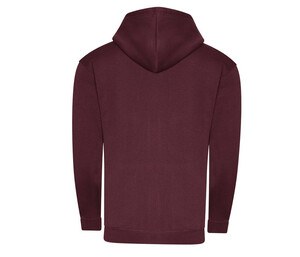 AWDIS JH250 - Organic zipped hood Burgundy