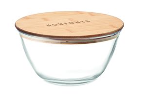 GiftRetail MO6314 - SALABAM Glass salad box 1200 ml Transparent