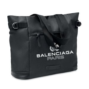GiftRetail MO6466 - DAEGU BAG 600D RPET shoulder bag Black