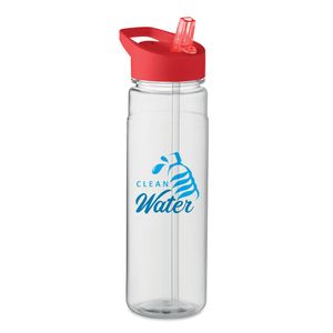 GiftRetail MO6467 - ALABAMA RPET bottle 650ml PP flip lid Red