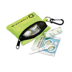 GiftRetail MO7202 - MINIDOC First aid kit w/ carabiner Yellow