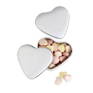 GiftRetail MO7234 - LOVEMINT Heart tin box with candies