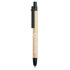 GiftRetail MO8089 - RECYTOUCH Recycled carton stylus pen Black