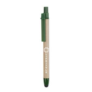 GiftRetail MO8089 - RECYTOUCH Recycled carton stylus pen Green