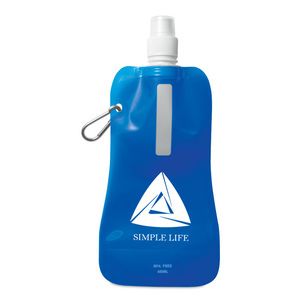 GiftRetail MO8294 - Folding flask Transparent Blue
