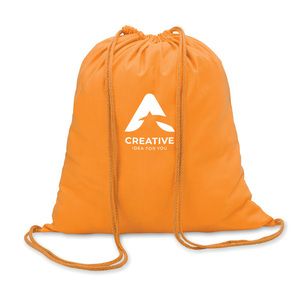 GiftRetail MO8484 - COLORED 100gr/m² cotton drawstring bag Orange