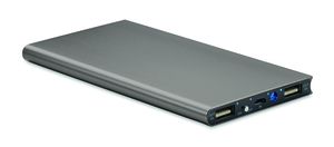 GiftRetail MO8839 - POWERFLAT8 Power bank 8000 mAh Titanium