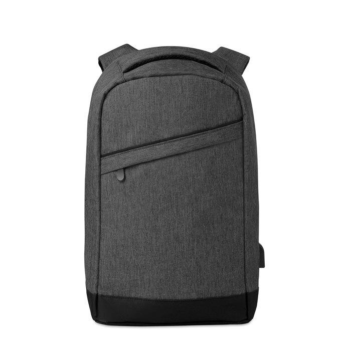 GiftRetail MO9294 - BERLIN 2 tone backpack incl USB plug