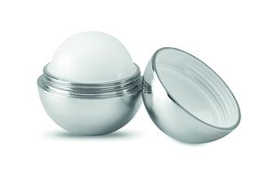 GiftRetail MO9373 - Lip balm ball shiny silver