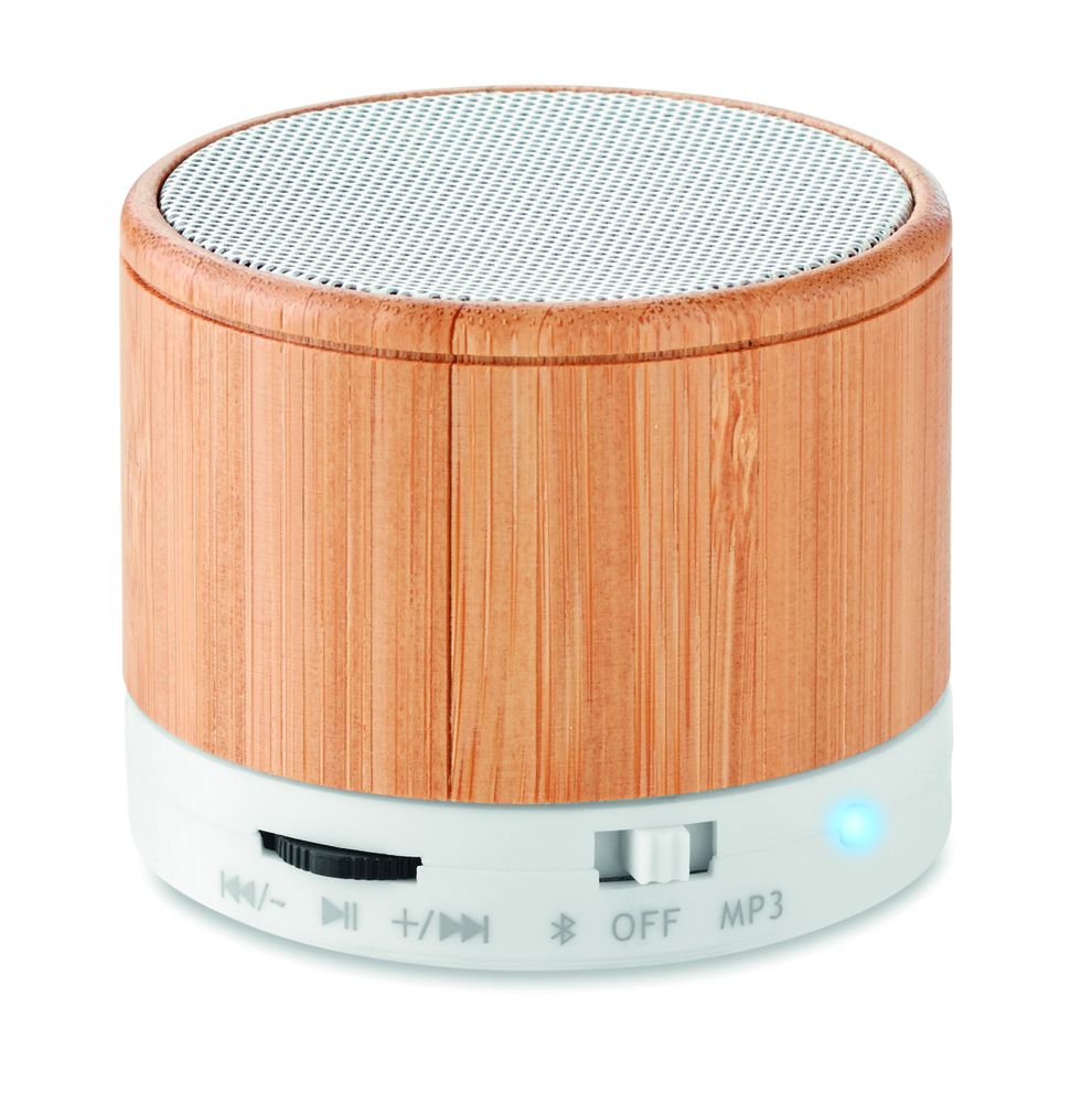 GiftRetail MO9608 - Wireless speaker in bamboo