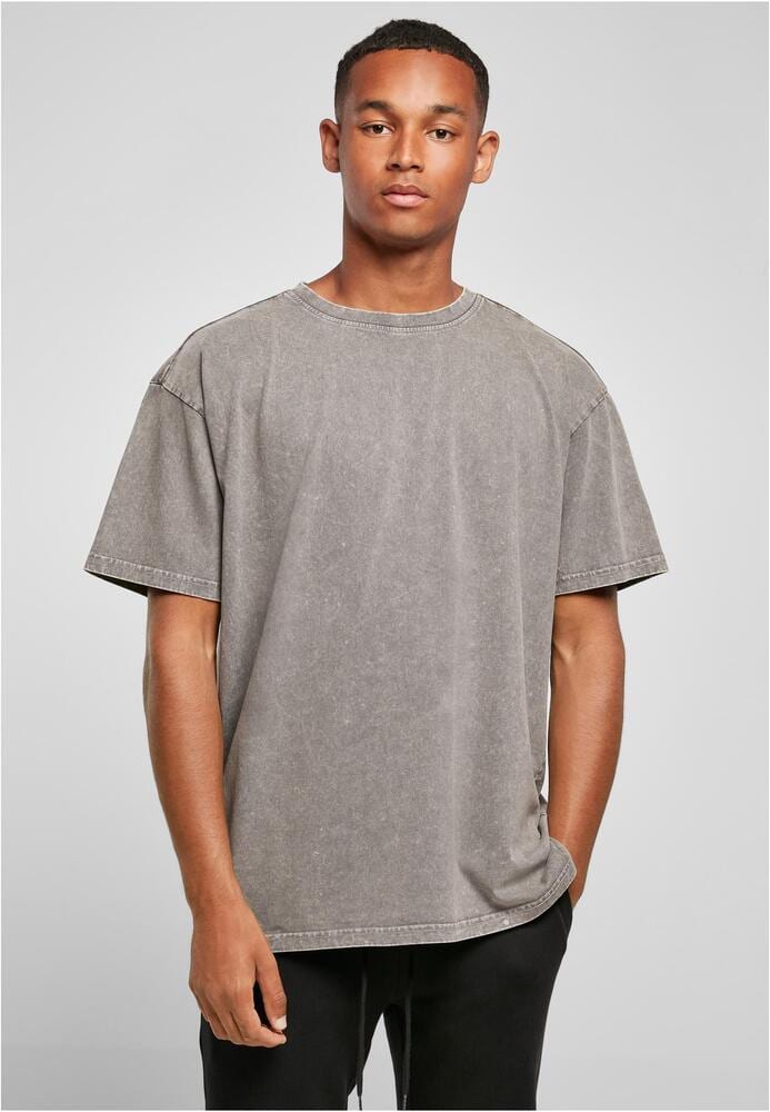 Build Your Brand BY189C - Acid Washed Heavy Oversized Tee