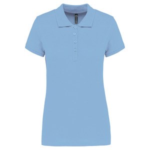 Kariban K255 - Ladies’ short-sleeved piqué polo shirt Sky Blue