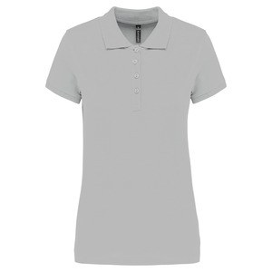Kariban K255 - Ladies’ short-sleeved piqué polo shirt Snow Grey