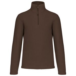 Kariban K912 - ENZO - ZIP NECK MICRO FLEECE TOP Chocolate