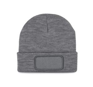 K-up KP894 - Beanie with patch and Thinsulate lining Oxford Grey
