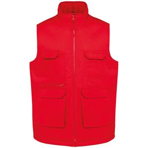 WK. Designed To Work WK607 - Unisex padded multi-pocket polycotton vest