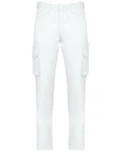 WK. Designed To Work WK703 - Men's eco-friendly multipocket trousers White