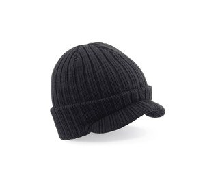 BEECHFIELD BF448 - PEAKED BEANIE Black