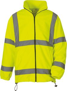 Yoko YHVK08 - Hi-Vis Fleece Jacket Hi Vis Yellow