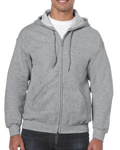 GILDAN GIL18600 - Sweater Hooded Full Zip HeavyBlend for him Sports Grey