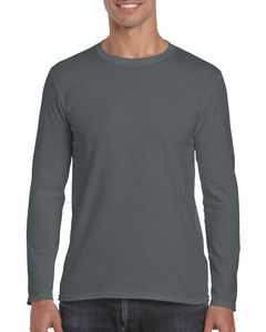GILDAN GIL64400 - T-shirt SoftStyle LS for him Charcoal