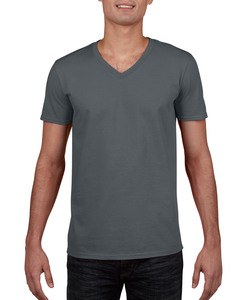 GILDAN GIL64V00 - T-shirt V-Neck SoftStyle SS for him Charcoal