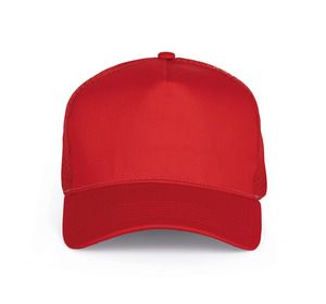 K-up KP225 - 5-panel trucker cap Red