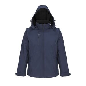 SOL'S 03995 - FALCON 3IN1 Softshell Jacket With Removable Hood And Sleeves Abyss Blue