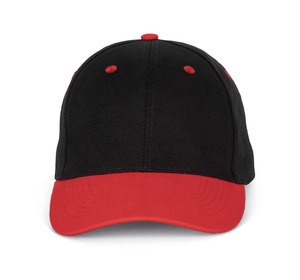 K-up KP188 - 6 panel cap Black / Red